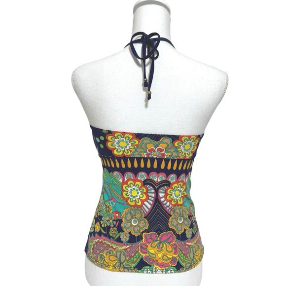 Nanette LEPORE Women’s Multicolor All Over Print Tankini Swim Top Size XS - Picture 6 of 12